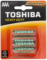 Батерии TOSHIBA Heavy Duty R03 AAA - 4 броя