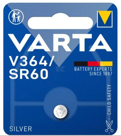 Сребърна Батерия за Часовник V364/SR60 Varta - Надеждна Енергия за Вашия Часовник - BATERIIKI.COM