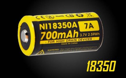 Новата Литиево-йонна Батерия Nitecore IMR18350 700mAh - Мощна и Надеждна енергия