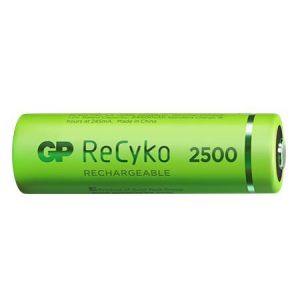 Осигурете дълготрайна енергия с 4 бр. презареждаеми батерии GP ReCyko 2500 Series Ni-MH 2450mAh AA / R6 от BATERIIKI.COM