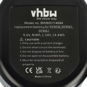 Нов живот за вашия Black & Decker и Dewalt: Съвместима батерия A9242, 1500mAh, 9.6V NiMH. Надеждна енергия за вашия инструмент. От BATERIIKI.COM.