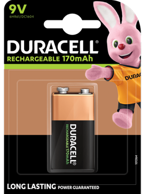 Duracell 9V Rechargeable Accu 170 mAh - Надеждна и Екологична Акумулаторна Батерия - BATERIIKI.COM
