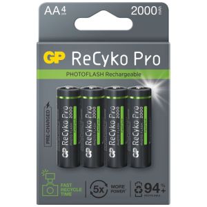 Акумулаторни батерии АА GP ReCyko Pro PhotoFlash Ni-MH 2000mAh: Устойчиво захранване на вашата фотография