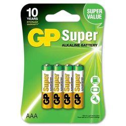 Захранвайте вашите устройства с мощни GP Super Alkaline батерии - 8 x LR03 / AAA