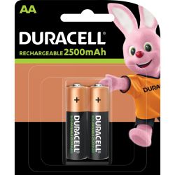 Акумулаторни батерии 2бр. Duracell StayCharged AA - Безгрижна Енергия с Висок Капацитет от 2500mAh - Никога не спирайте устройствата си