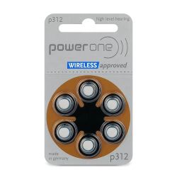Power One Varta 312 – Силен звук, надеждна енергия. 6 бр. батерии за слухови апарати от световен клас