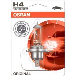 Халогенна крушка OSRAM H4 64193 12V 60/55W P43t – мощен къс и дълъг светлинен лъч