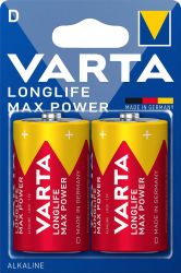 VARTA Longlife Max Power 4720 LR20 D 2бр. – Премиум алкални батерии за максимална мощност и дълготрайна работа