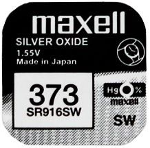 MAXELL 373 SR916SW – японска сребърно-оксидна батерия 1.55V за часовници