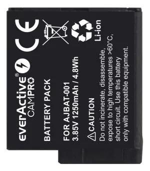 Батерия everActive CamPRO за GoPRO Hero 5 / 6 / 7 / 8 Li-ion Premium AABAT-001 / AHDBT-501 / AJBAT-001