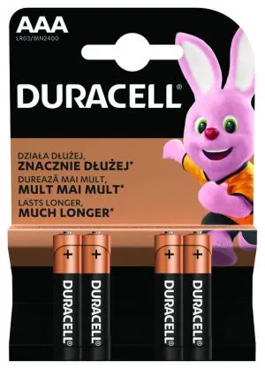 Купи 4 бр. Duracell Duralock LR03 AAA алкални батерии в BATERIIKI.COM