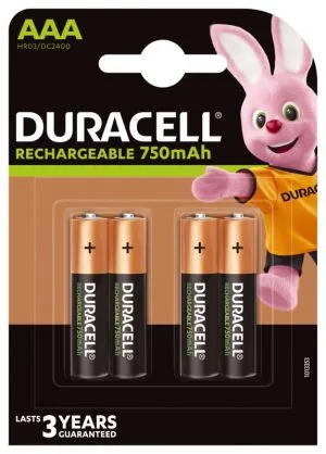 Направете устройствата си по-зелени с Duracell Recharge R03 AAA 750 mAh акумулаторни батерии на BATERIIKI.COM