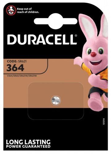 Duracell сребърна батерия 364-363/G1/SR621SW