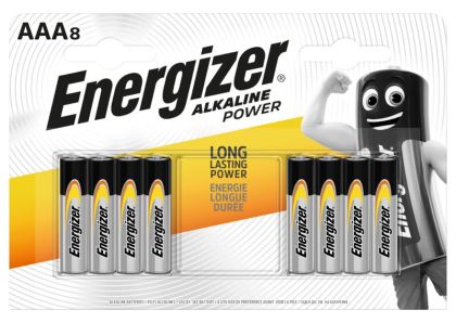 Мощни и надеждни - Energizer Alkaline Power LR03 AAA батерии в пакет от 8 броя