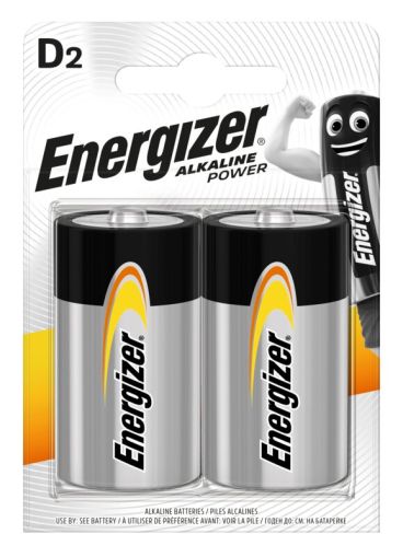 Изберете мощността с Energizer Alkaline Power LR20/D алкални батерии - 2 броя в пакет от BATERIIKI.COM!