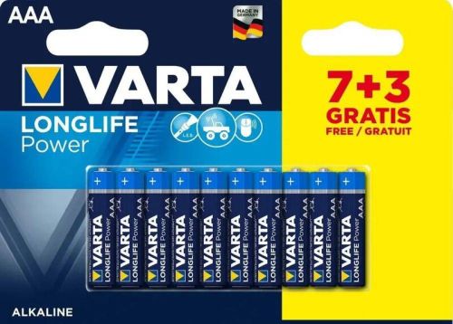 Заредете устройствата си с надеждни алкални батерии Varta Longlife Power LR03 AAA от BATERIIKI.COM
