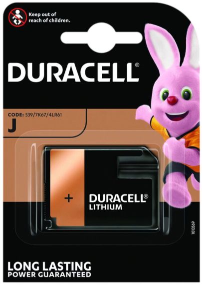 Батерия Duracell 539 /4LR61/ J /7K67/ KJ