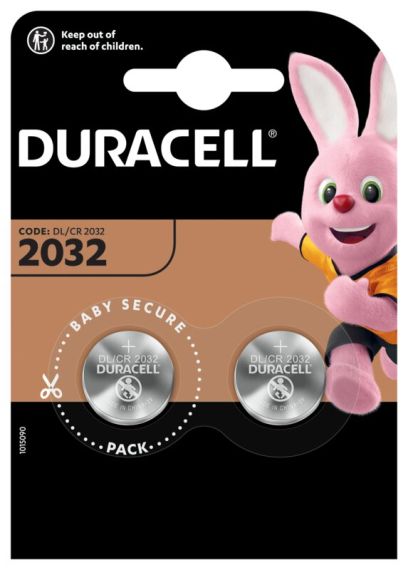Duracell CR2032 DL2032 ECR2032 2бр мини литиеви батерии