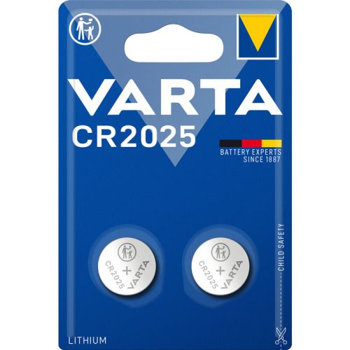 2 бр. литиева батерия Varta CR2025