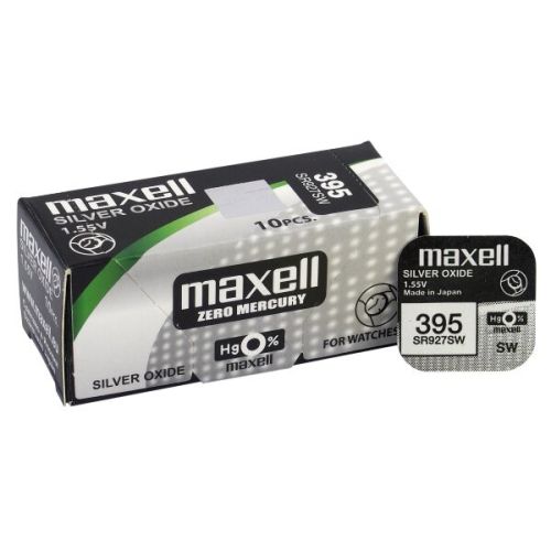 Заредете своя уред за дълго време с Maxell мини сребърна батерия 395 / 399 / SR927SW / G7 от BATERIIKI.COM