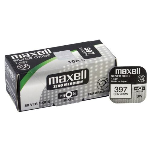 Бъди в крачка с времето със сребърната батерия Maxell 396/397/SR726SW/G2 от BATERIIKI.COM