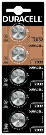 5 бр. Duracell CR2032 DL2032 ECR2032 мини литиеви батерии