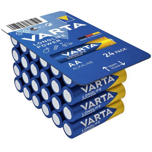 Издръжливост и мощ с 24 бр. батерии Varta Longlife Power LR6 AA в BATERIIKI.COM