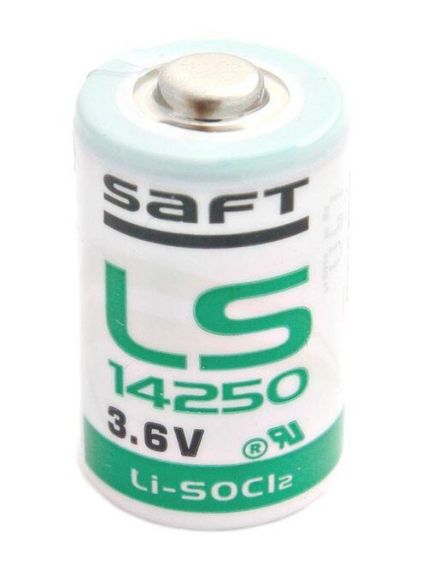 Литиева тионил-хлоридна батерия SAFT LS14250 1/2AA 3,6V LiSOCl2 размер 1/2 AA
