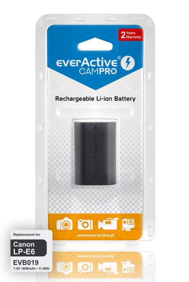 Акумулаторна батерия everActive CamPro - заместител за Canon LP-E6