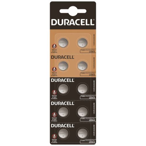 Надеждни алкални батерии Duracell G13 / LR44 / A76 / L1154 / 157 - опаковка от 10 броя!