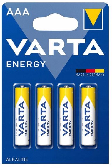 Енергия за по-дълго време с Value Pack 4 броя Varta ENERGY LR03 AAA батерии - надеждност и качество от BATERIIKI.COM!