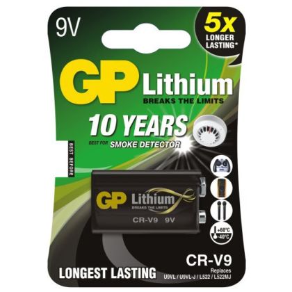 Никога не оставяйте устройствата си без енергия - GP 9V CR-V9/L522/LA522/6f22 литиева батерия за надеждна и дълготрайна мощност!