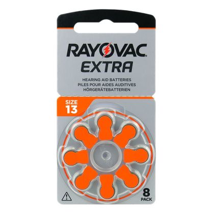 Оптимизирани за слухови апарати: 8 броя Rayovac Extra 13 батерии с висока производителност