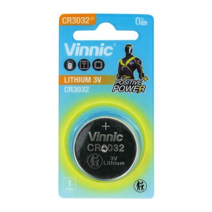 Надеждна Vinnic CR3032 литиева батерия - 1 брой | Онлайн магазин за батерии BATERIIKI.COM