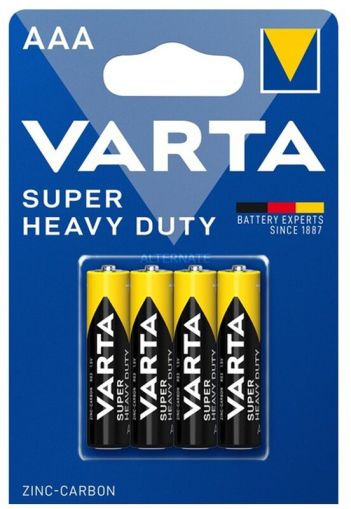 Непрекъсната енергия за вашите уреди - 4 бр. Varta Superlife R03 AAA цинк-карбонови батерии!