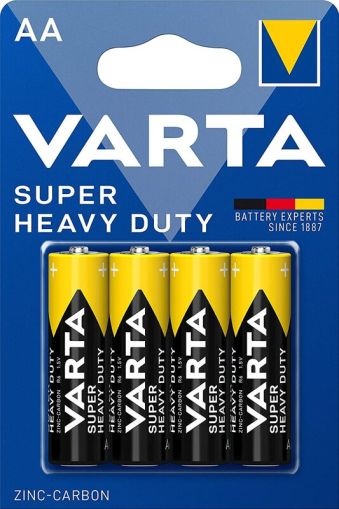 Засилете вашата енергия с 4 бр. Varta Superlife R6 AA цинк-карбонови батерии