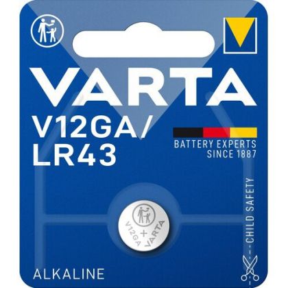 VARTA G12 - Мини Алкална Батерия V12GA, LR43, AG12 с Изключителна Издръжливост | BATERIIKI.COM