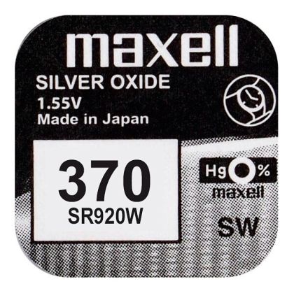 Maxell 370 / SR920W / SR69 Сребърна Батерия: Прецизна Енергия за Вашия Часовник | BATERIIKI.COM