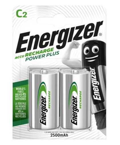 Акумулаторни C батерии Energizer Power Plus 1,2 V 2,5 Ah - Подобрете вашите устройства с превъзходна акумулаторна енергия, опаковка от 2 бр. BATERIIKI.COM
