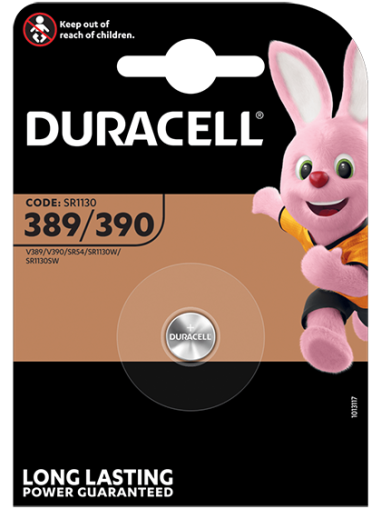 Duracell 389/390 SR1130SW - Надеждна и Дълготрайна Сребърна Батерия за Часовници и Електроника