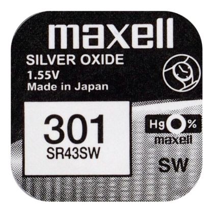 Maxell 301 Батерия за часовник (SR43SW): Сигурност и дълготрайност за вашите устройства