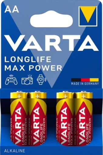 Алкални Батерии VARTA Longlife Max Power AA - Мощност и Дълготрайност в Едно! BATERIIKI.COM