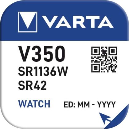 Батерия VARTA Watch V350 BL1 - Прецизна Мощност за Вашия Часовник! - SR1136W - SR42