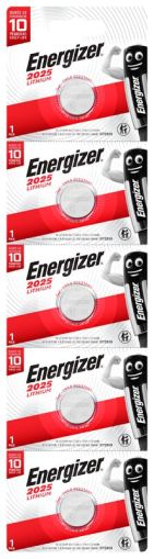 5бр. Литиеви Батерии Energizer CR2025 - Надеждна Енергия от BATERIIKI.COM