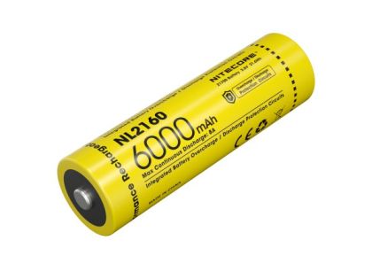 Литиево-йонна Батерия Nitecore 21700 6000mAh - Невероятна Мощност в Жълто - NL2160