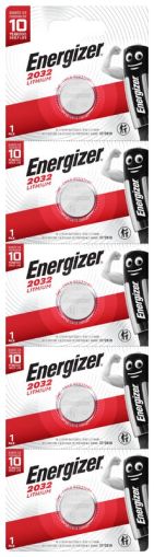 5бр. Energizer CR2032 Литиеви Батерии – Дълготрайна Енергия в Компактна Форма - BATERIIKI.COM!