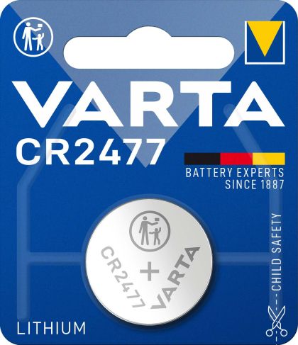 VARTA Lithium CR2477 – Висококапацитетна 3V батерия за смарт устройства, индустриална и медицинска електроника