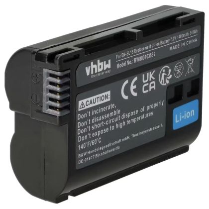 Съвместима батерия за Nikon EN-EL15 / EN-EL15a / EN-EL15b / EN-EL15c – 1400mAh, 7V, Li-Ion с Info Chip