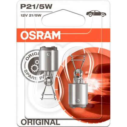 Авто крушка OSRAM Standard P21/5W 12V BAY15d – стоп и габарит светлина с висока надеждност - 2бр.