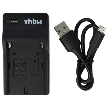 Зарядно устройство с USB‑C кабел – заместител на Sony BC‑VM10 за цифрови фотоапарати Sony